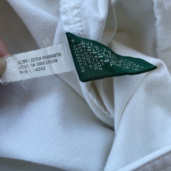 Lauren Ralph Lauren White Capris Gold Accents Wide Straight Leg Women's 10 - Picture 6 of 6